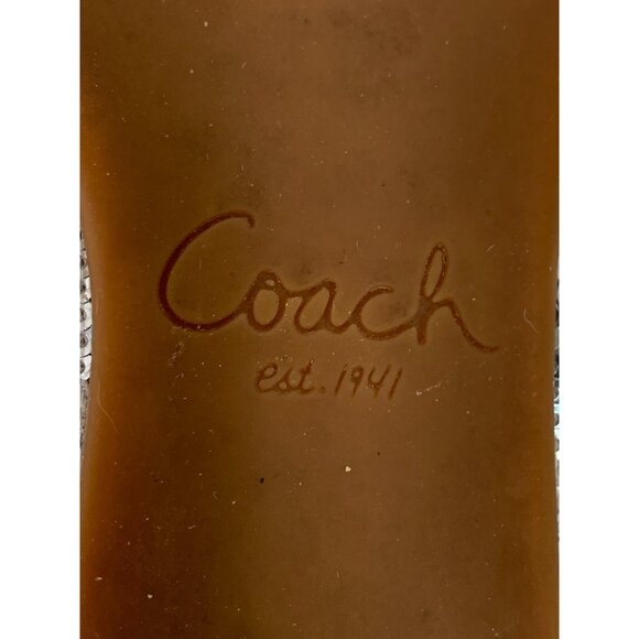 Coach Womens Silver Sequin Ballet Flats Size 7B Q10643 Purse Shoes EUC - Picture 8 of 12